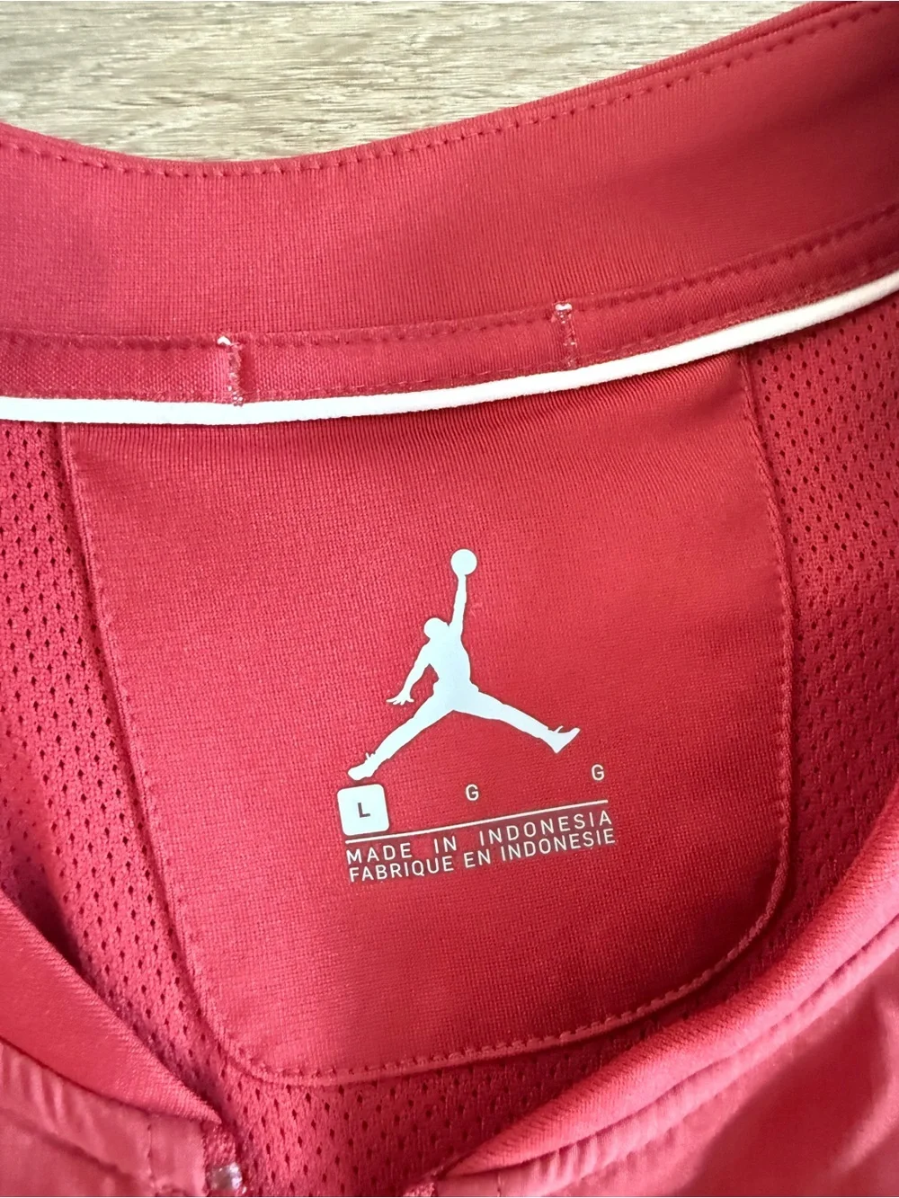 Nike Jordan BrandOklahomaSoonersOU Crimson Full ZipJacketBomberMen Size Large
